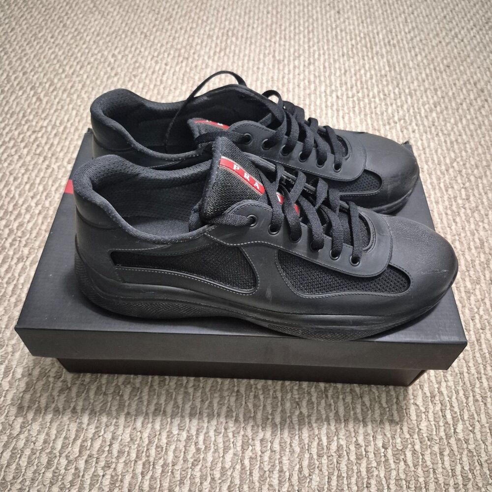 Size 12 - Prada America's Cup Soft Rubber - Black